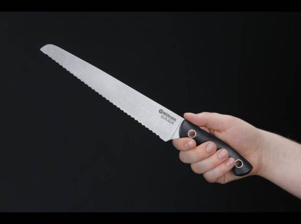 Nóż do chleba Böker Saga G10 Stonewash - obrazek 2