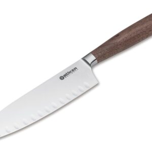 Nóż Santoku Böker Solingen Core Walnut, Kulle