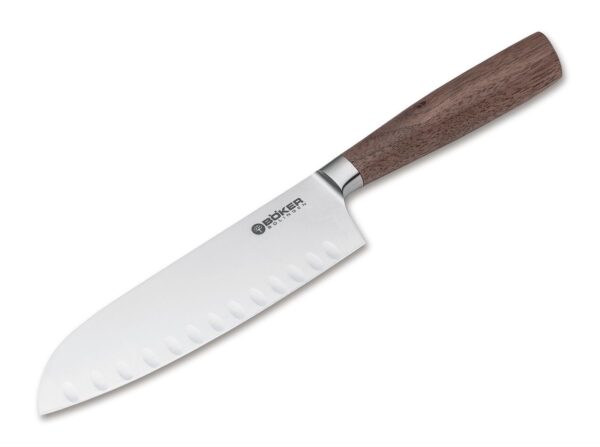 Nóż Santoku Böker Solingen Core Walnut, Kulle