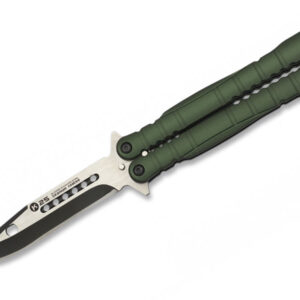 Nóż motylek K25 02130 Balisong Green