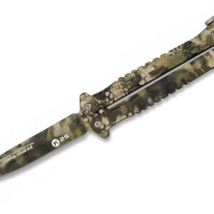 Nóż motylek K25 02132 Balisong Sand Phyton