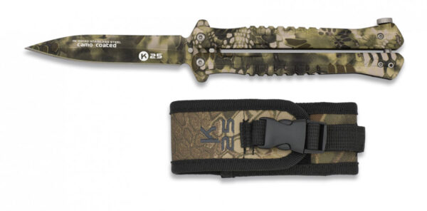Nóż motylek K25 02132 Balisong Sand Phyton - obrazek 2