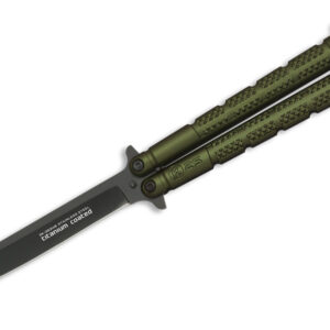Nóż motylek K25 36249 Balisong Green