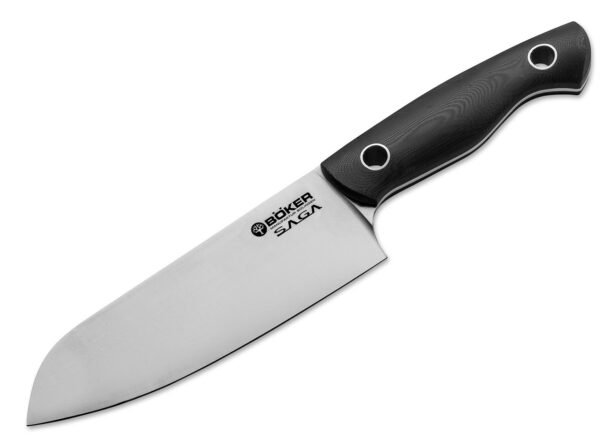 Nóż Santoku Böker Solingen Saga G10 Satin - obrazek 2