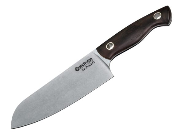 Nóż Santoku Böker Solingen Saga Grenadill - obrazek 2