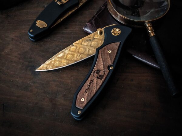 Nóż Böker Tirpitz Damast Gold - obrazek 3