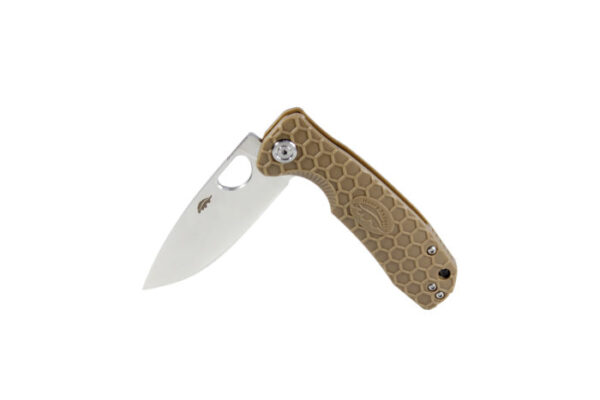 Nóż Honey Badger Flipper D2 Medium Tan - obrazek 2