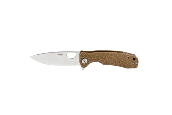 Nóż Honey Badger Flipper D2 Small Tan