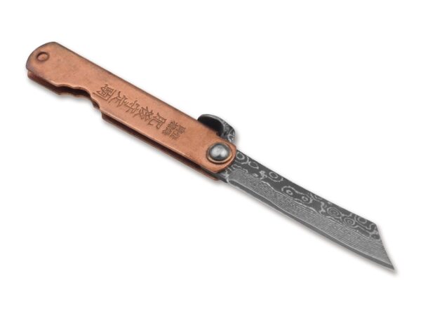 Nóż Higo Bonsai Irogane Damascus
