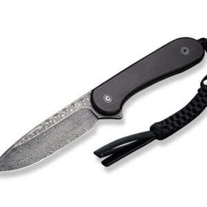 Nóż CIVIVI Fixed Blade Elementum Ebony Damascus