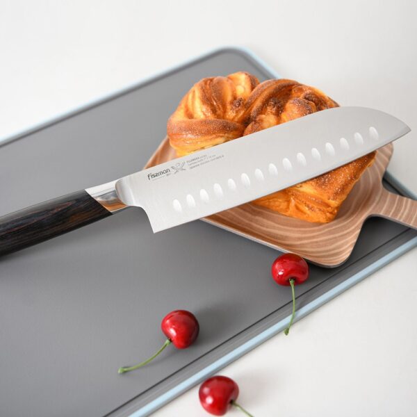 Nóż Santoku Kulle 18 cm Fissman Fujiwara 2817 - obrazek 2