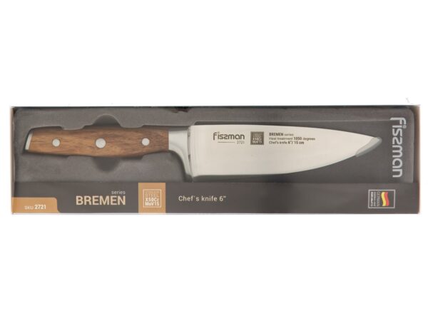 Nóż Szefa Kuchni 15 cm Fissman Bremen 2721 - obrazek 2