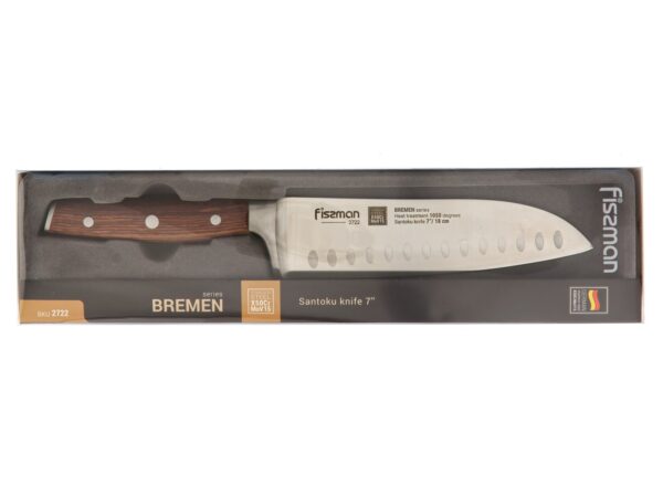 Nóż Santoku Kulle 18 cm Fissman Bremen 2722 - obrazek 2