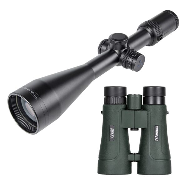 Zestaw Lornetka Delta Optical Titanium 8x56 ROH + Luneta celownicza Delta Titanium HD 2,5-15x56 SF 4A S