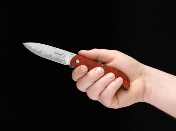 Nóż Böker Plus Exskelibur 1 Cocobolo Damascus - obrazek 3