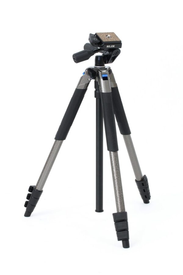 Statyw Sprint Pro III Nogi+Głowica 3W Szary