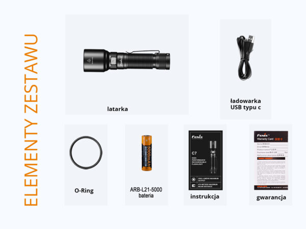 Latarka LED Fenix C7 - obrazek 12