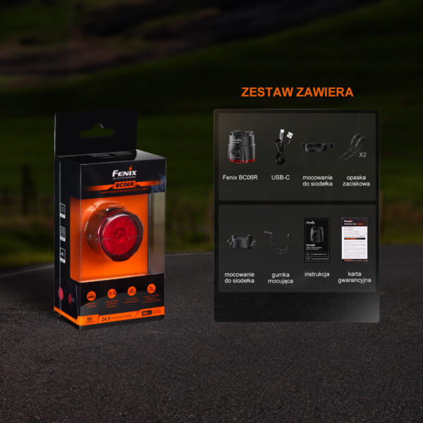 Lampa rowerowa Fenix BC06R - obrazek 7