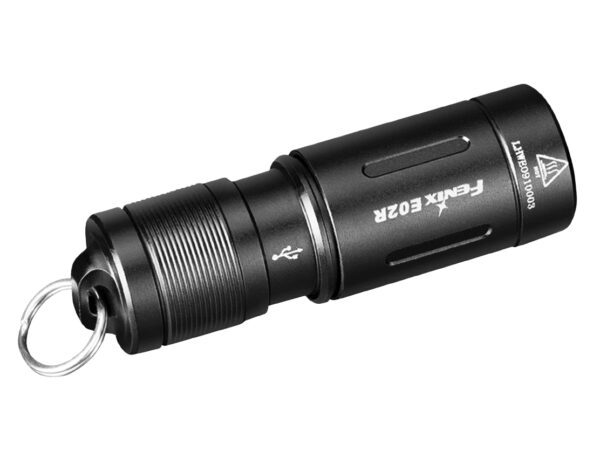 Latarka LED Fenix E02R czarna - obrazek 2