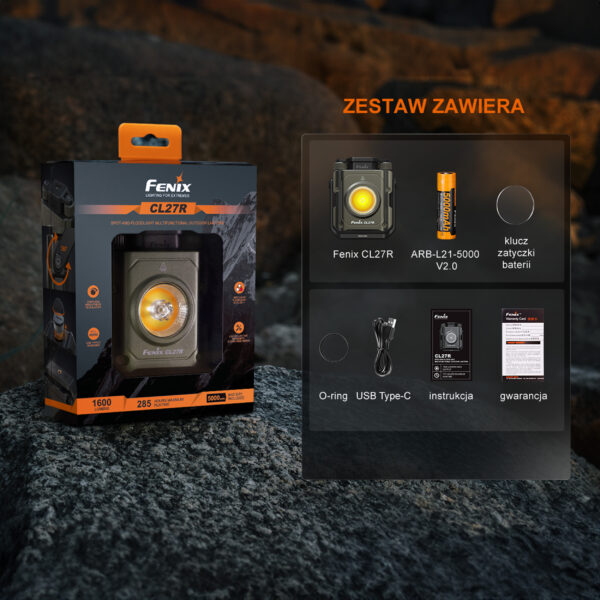 Latarka kempingowa Fenix CL27R zielona - obrazek 6