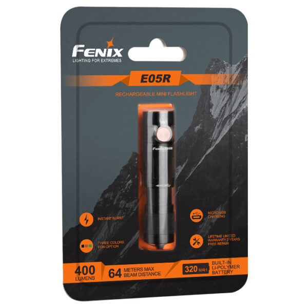 Latarka LED Fenix E05R czarna - obrazek 10