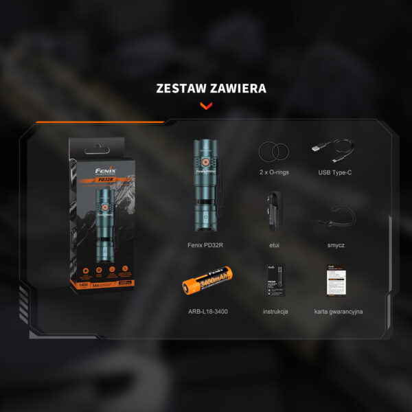 Latarka LED Fenix PD25R edycja limitowana zielona - obrazek 5