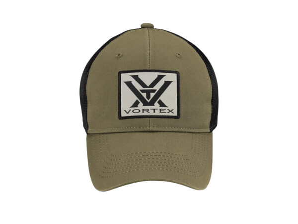 Czapka z daszkiem unisex Vortex Patch Logo oliwkowa